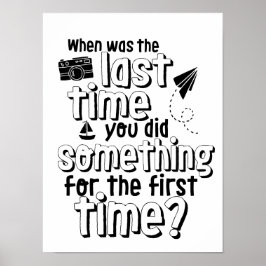 Poster av inspirationstid för Äventyr-resor