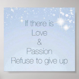 poster av inspirerande citattecken för söt