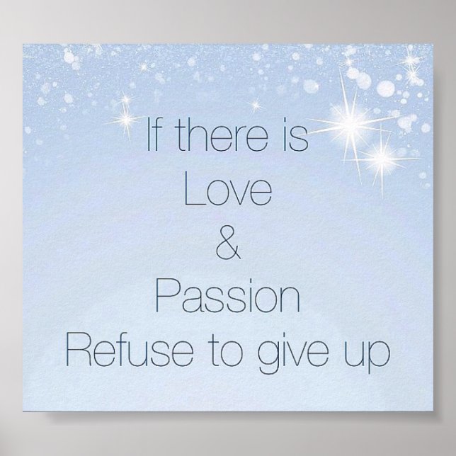 poster av inspirerande citattecken för söt (Framsidan)