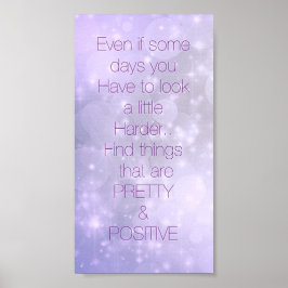 poster av inspirerande citattecken för söt