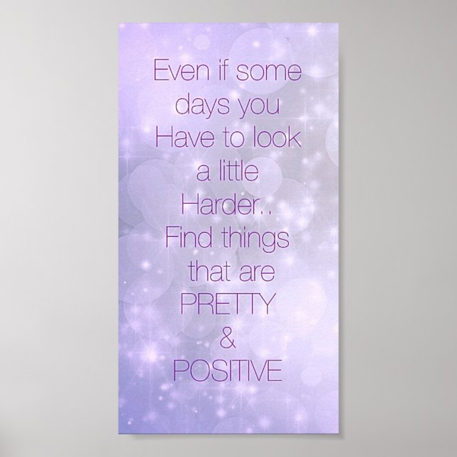 poster av inspirerande citattecken för söt (Framsidan)