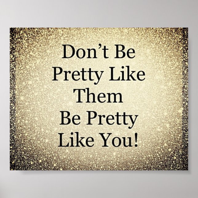 poster av inspirerande citattecken för söt (Framsidan)