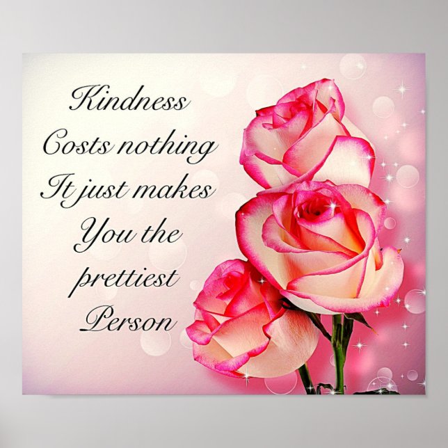 poster av inspirerande citattecken för söt (Framsidan)