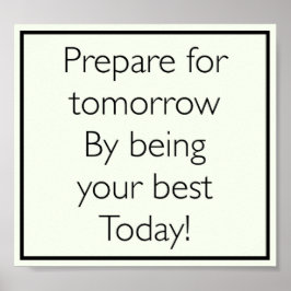 poster av inspirerande citattecken för söt