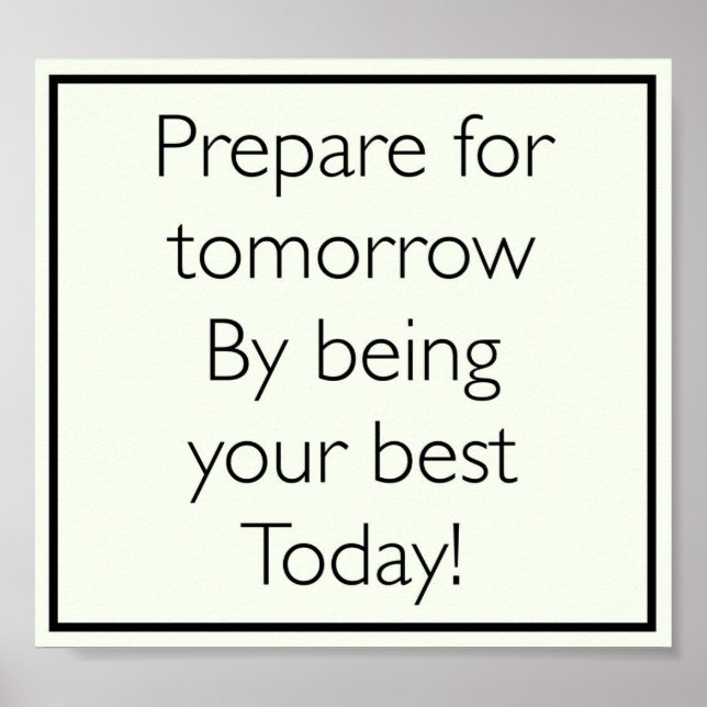 poster av inspirerande citattecken för söt (Framsidan)