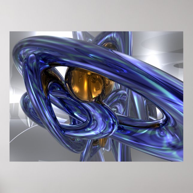 Poster av intern Bliss-Abstrakt (Framsidan)