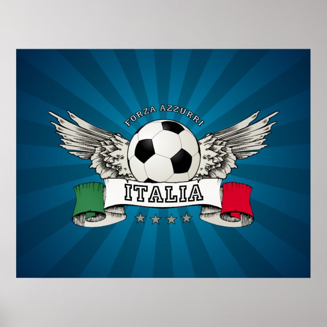 poster av italien Occar National Team Supporter (Framsidan)