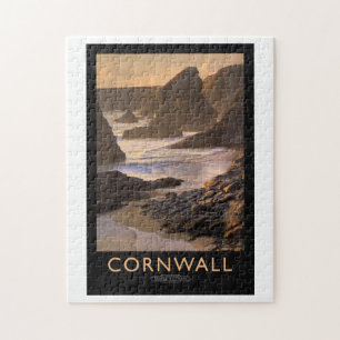 Poster av järnvägen i Cornwall Pussel