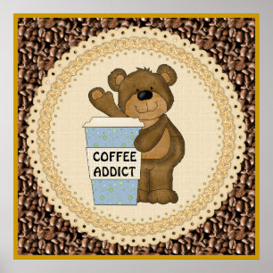 Poster av kaffeadressbok