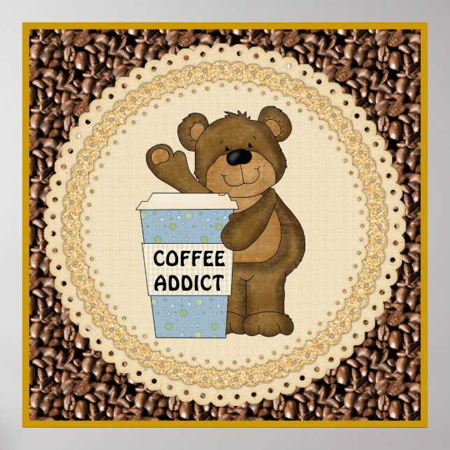 Poster av kaffeadressbok (Framsidan)
