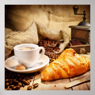 Poster av kaffebrytning