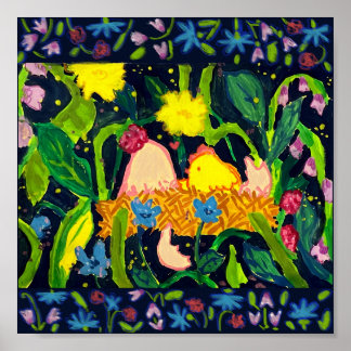 poster av kapsel av chick