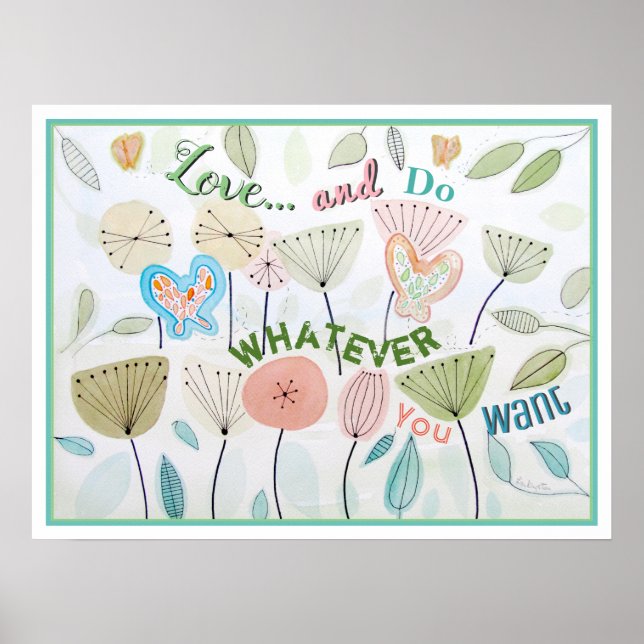 Poster av kärlek och respektera visdomsoffert (Framsidan)