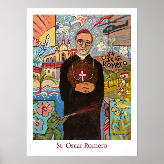 Poster av katolska klasskammaren St. Oscar Romero (Framsidan)