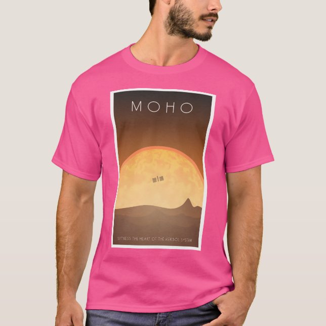 Poster av Kerbal Space-programmet - Moho T Shirt (Framsida)