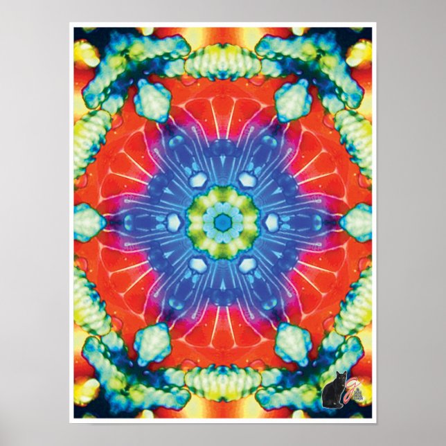 Poster av Kinetic Collage Kaleidoscope (Framsidan)