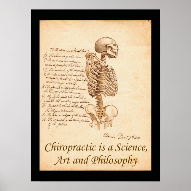 Poster av konstcitat för Chiropraktik (Framsidan)
