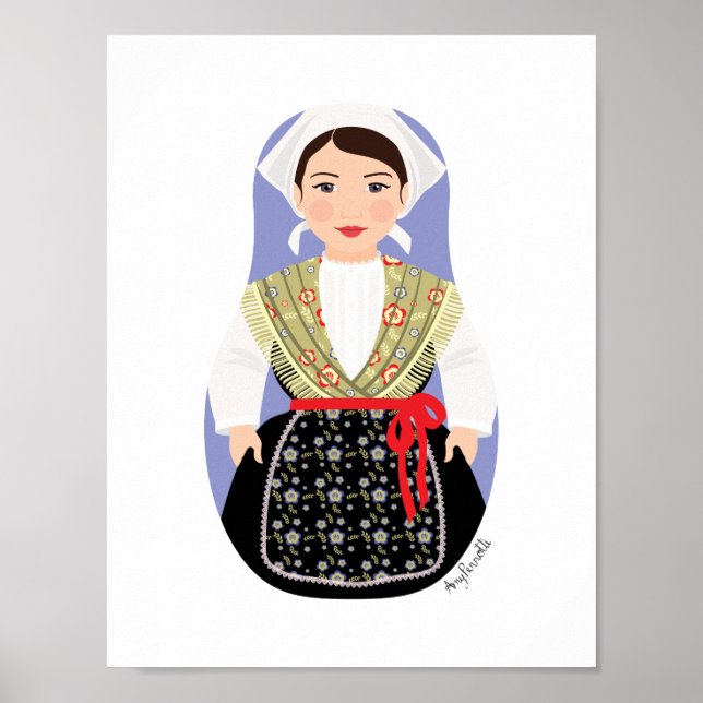 Poster av kroatiska, Istrian Matryoshka (Framsidan)