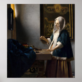 Poster av kvinnor och balans - Johannes Vermeer Fi