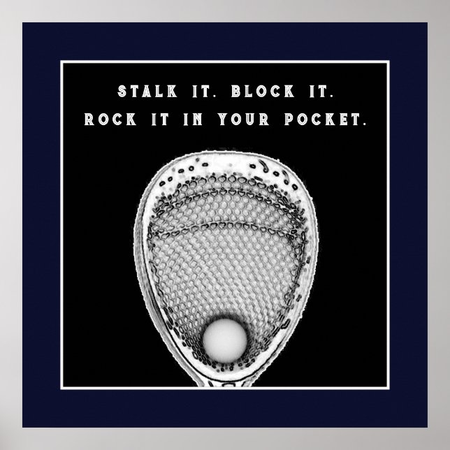 Poster av Lacrosse Goalie-offert (Framsidan)