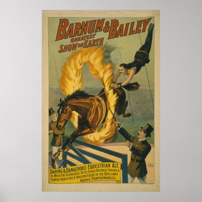 Poster av lamingshund Circus (Framsidan)