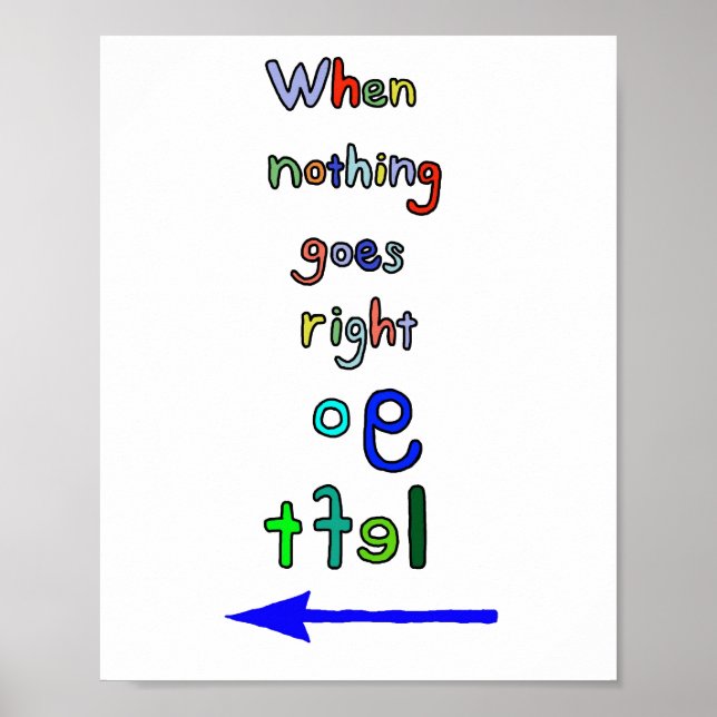 Poster av Lämnat liktypografisk teckning (Framsidan)