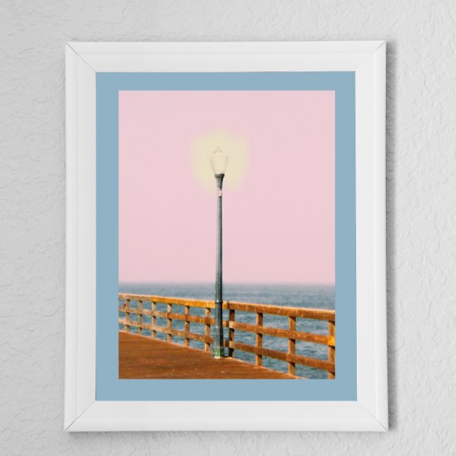 Poster av lamppost Seal Beach Digital Art (Skapare uppladdad)