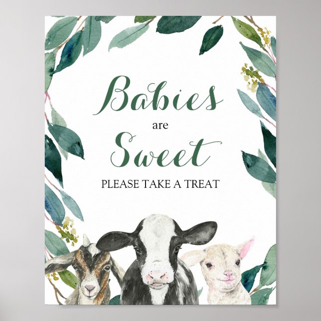 Poster av lantbruksdjur (Framsidan)