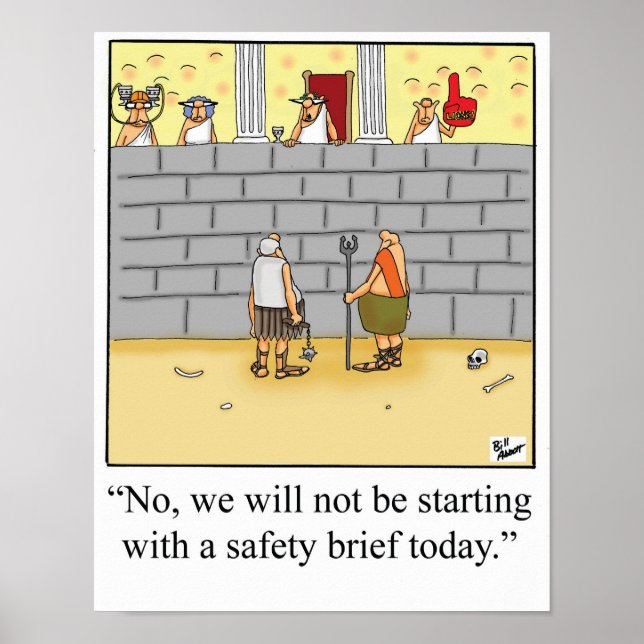 Poster av Lättare Gladiator Safety Brief (Framsidan)