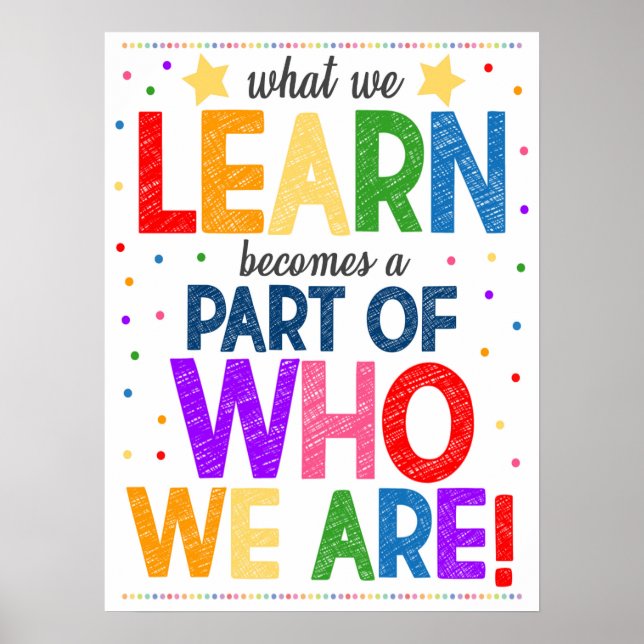 Poster av Learning Rainbow Classroom (Framsidan)