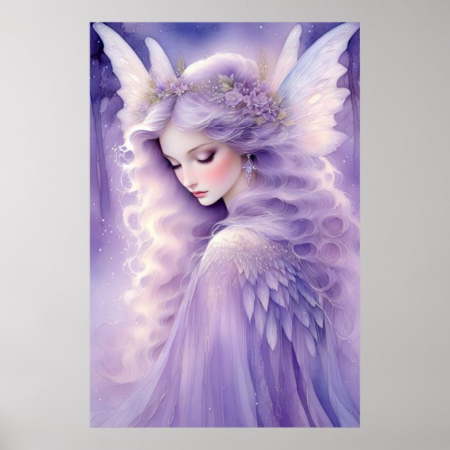 Poster av Lila Glow Fairy (Framsidan)