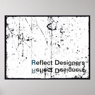 Poster av Logotyp - reflektera designers