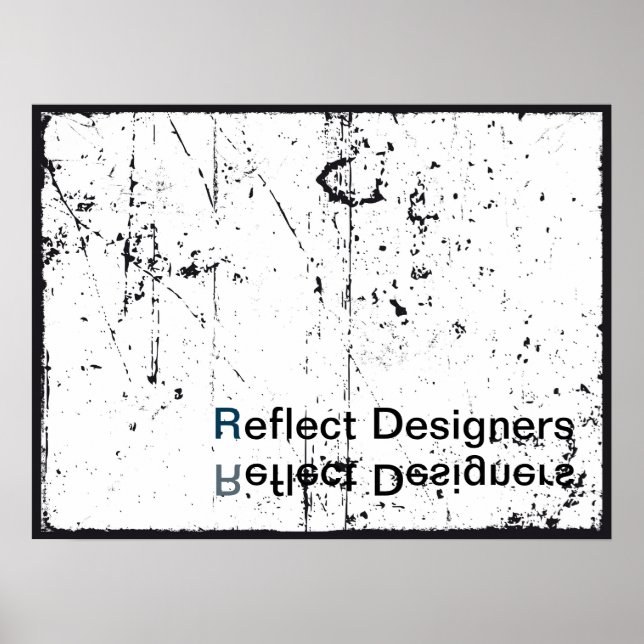 Poster av Logotyp - reflektera designers (Framsidan)
