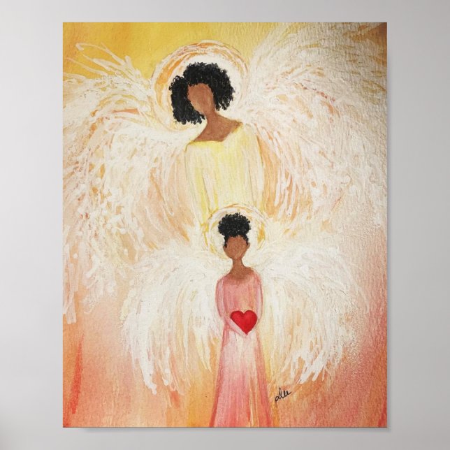 Poster av Loving Angel Premium Canvas (8 x 10) (Framsidan)