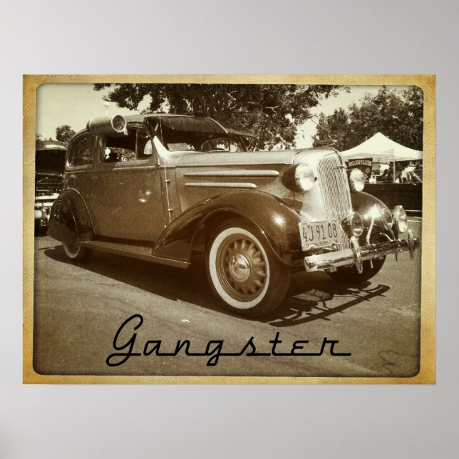 Poster av maffiagangster Lowrider Bomb Car (Framsidan)