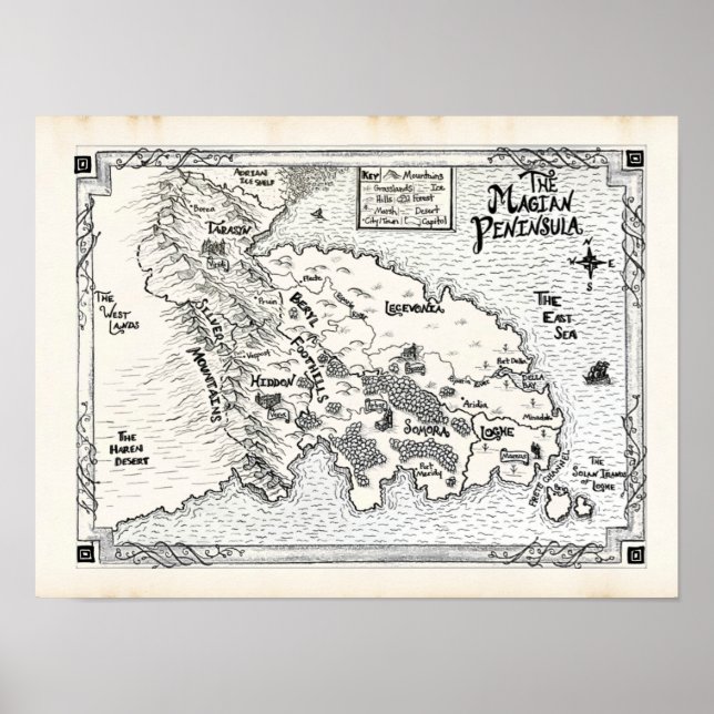 Poster av Magian Peninsula (Framsidan)