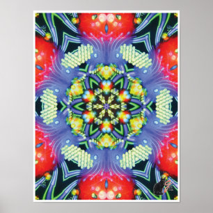 Poster av Magic Kinetic Collage Kaleidoscope