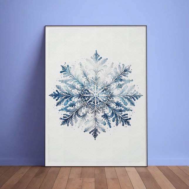 Poster av majestisk snöflinga (Skapare uppladdad)
