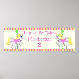 Poster av målade ponnyer