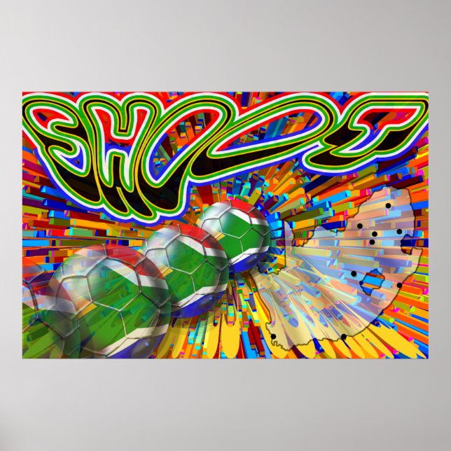 Poster av målfotboll (Framsidan)