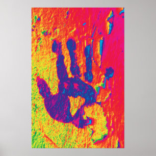 Poster av mänsklig handmodern Protest Print