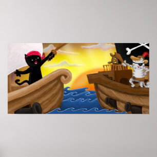 Poster av maskineri och Jack till havs