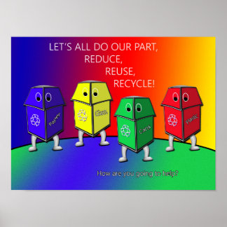 Poster av medvetenhet om miljödagen