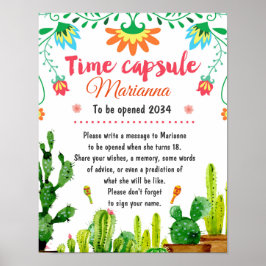 Poster av mexikansk fiesta-tidskapsel