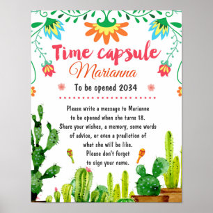 Poster av mexikansk fiesta-tidskapsel
