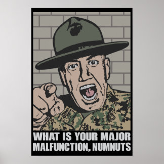 Poster av militärdetektor Motivantional