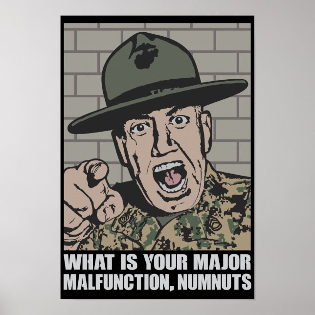 Poster av militärdetektor Motivantional (Framsidan)