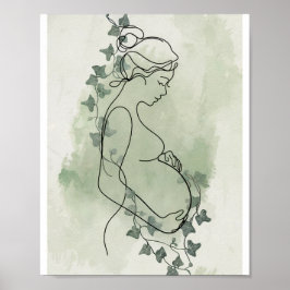 Poster av minimal Gravid för anpassadet