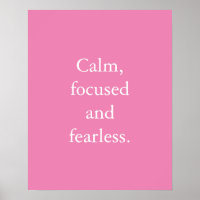 Poster av minimal inspirationsoffert för rosa