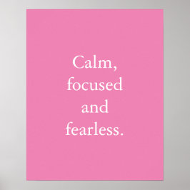 Poster av minimal inspirationsoffert för rosa